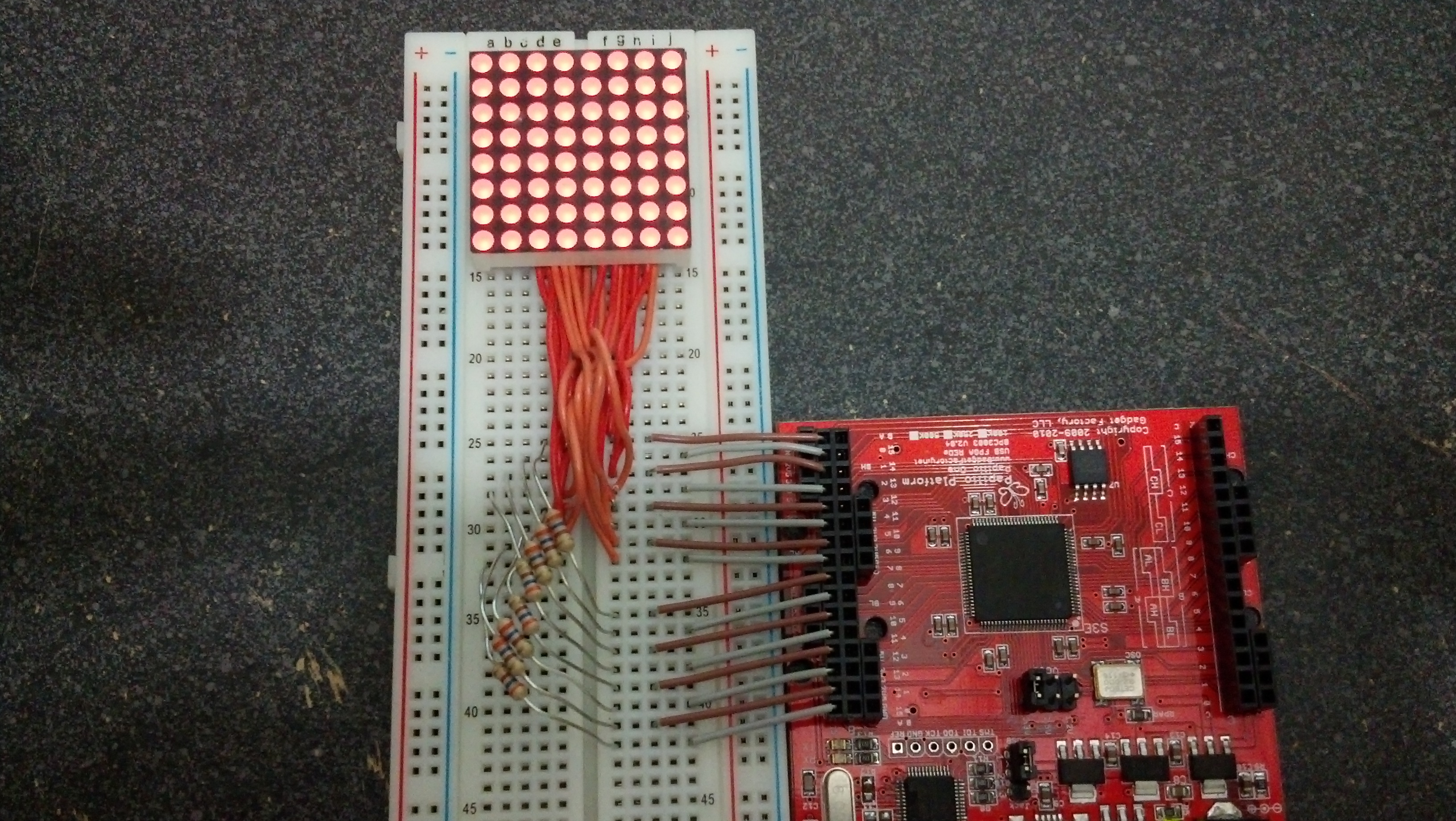 FPGA LED Matrix, Part – Burnt Traces