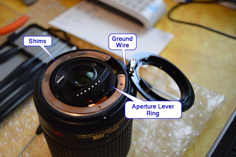 Nikon Lens Repair 1 Burnt Traces
